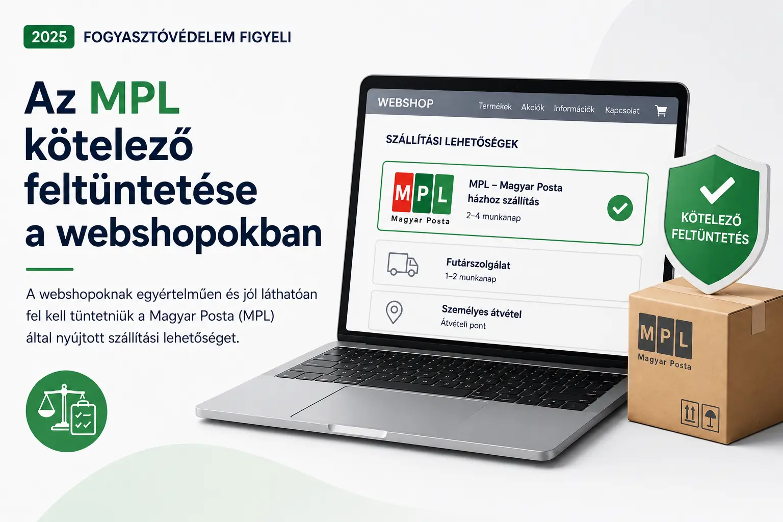 Az MPL kötelező feltüntetése webshopokban
